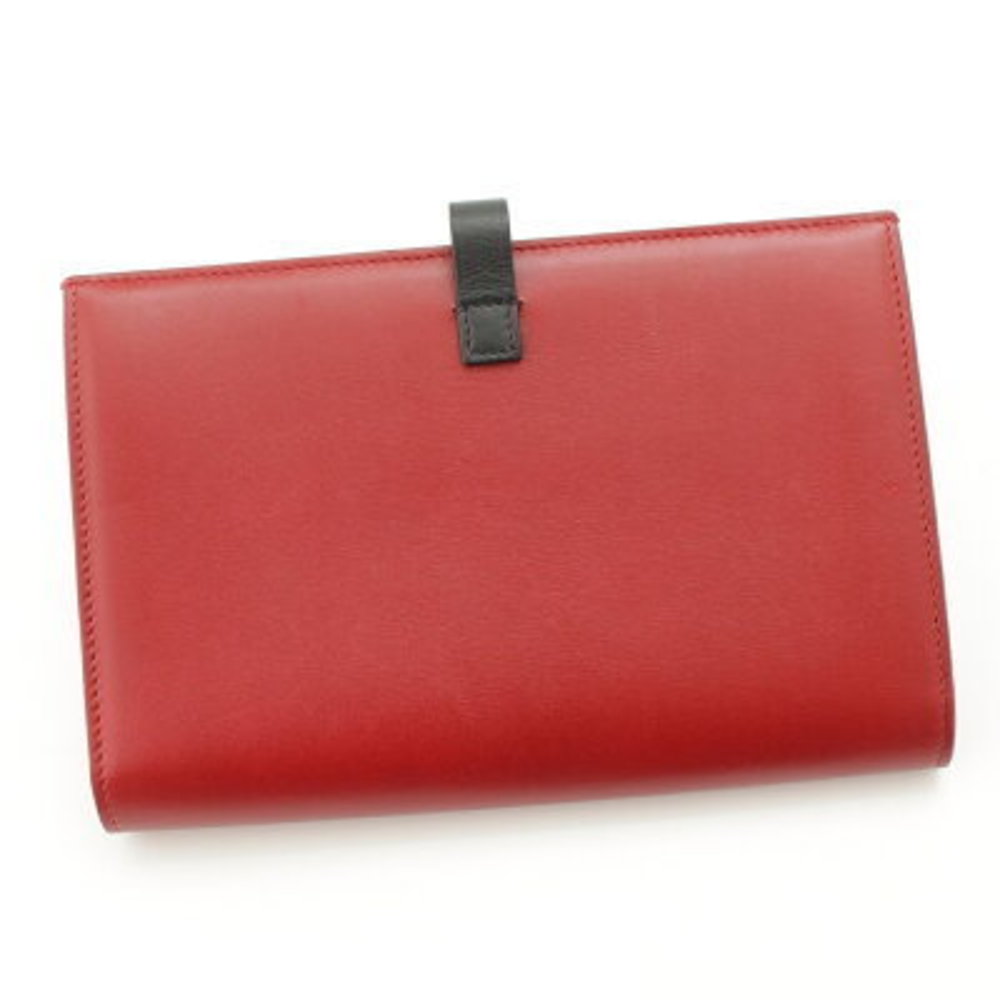 Celine Strap Large Multi Function Long Wallet Red… - image 2